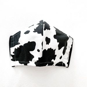 cow print face mask